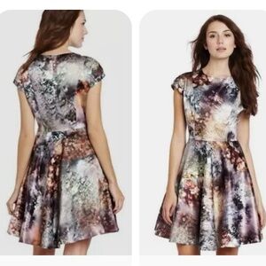 Ted Baker Mecia Sequin Print Multicolor Abstract Mini Dress